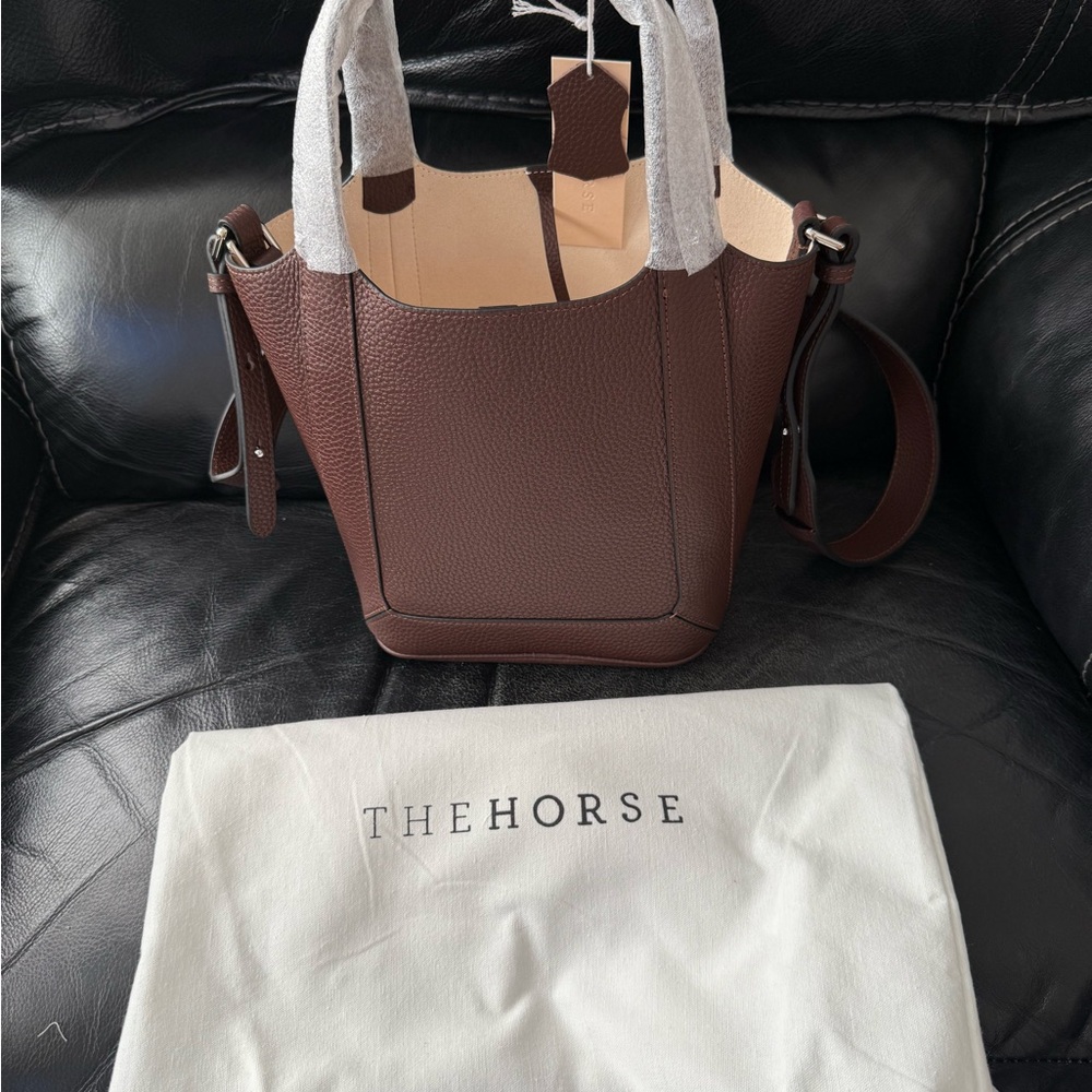 The Horse Brown Tote Bag Minimalist Design - Picture 3 of 5